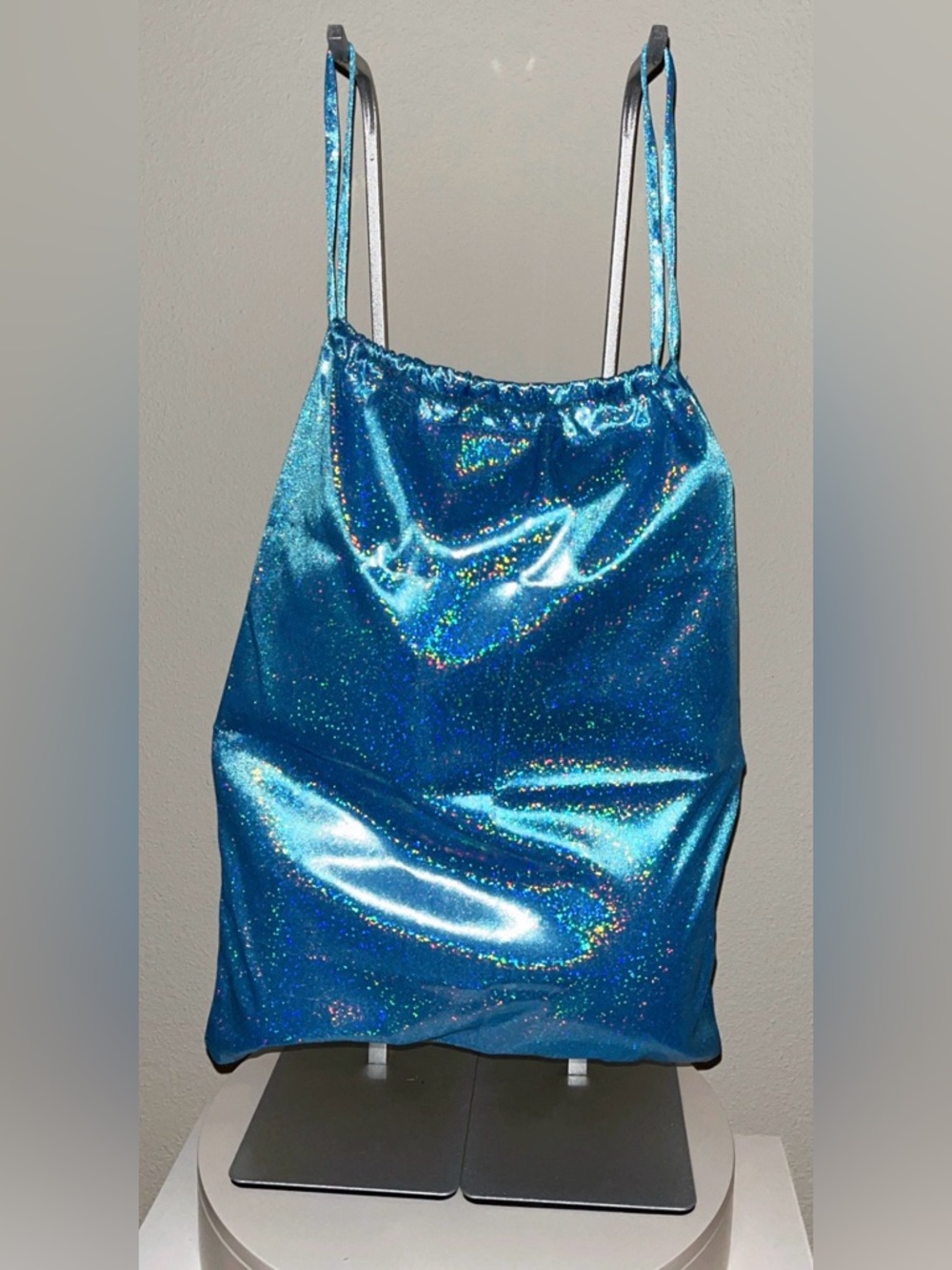 EXOTIC DANCEWEAR: Large Blue Money/Dance Bag